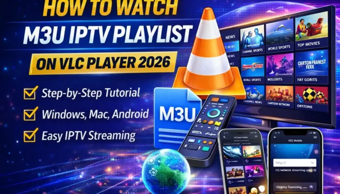 How to Watch M3U IPTV Playlist on VLC Player 2026