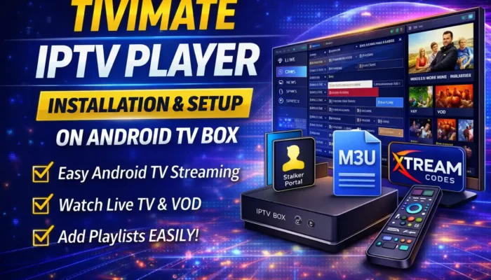Setup TiviMate PRO IPTV Player on Android TV