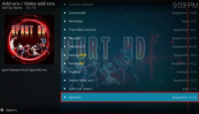 Sports HD Kodi Addon – How to Install and Watch Live Sports on Kodi